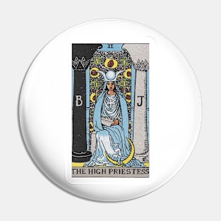 The High Priestess, Raider Waite tarot, Divination Tarot Pin