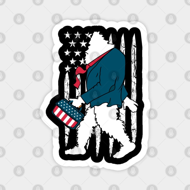 Bigfoot President Day Magnet by Tesszero