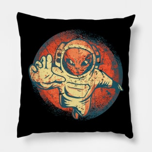 Alien Ufo Astronaut Space Pillow