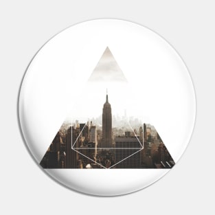 Empire State Building Geometric Photography Pin