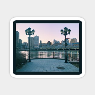 Roosevelt Island River View Sunset Magnet