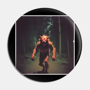 The Red Werewolf Pin