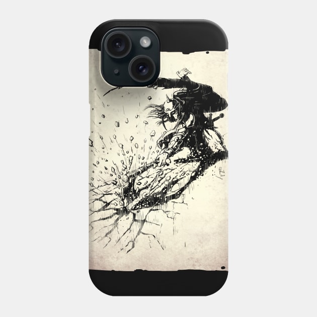 Death Dealing Jolt Phone Case by Hellustrations