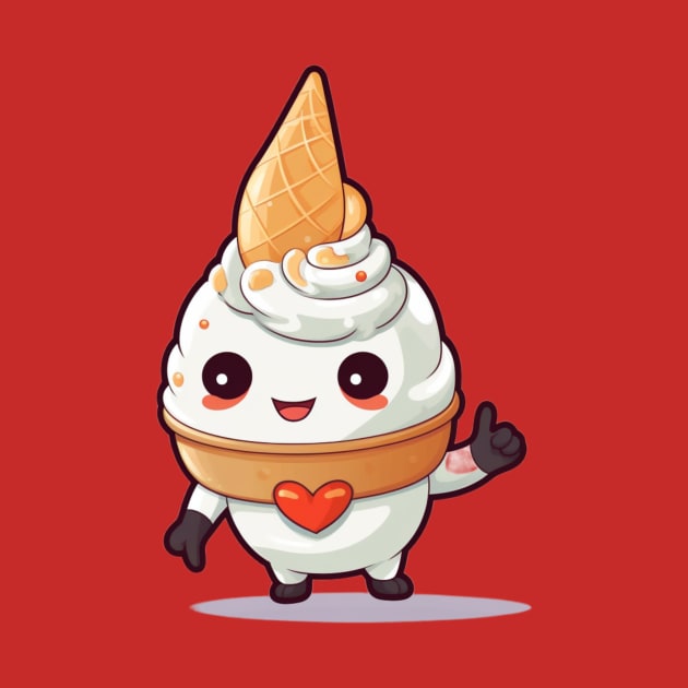 ice cream cute T-Shirt giril Designed by nonagobich
