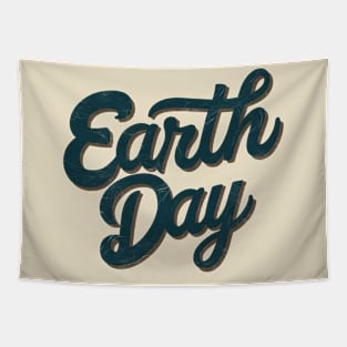 Earth Day T-Shirt | Cool Stylized Text | Earth Tones Tapestry