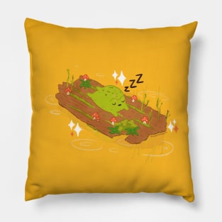 Snoozing Frog Pillow