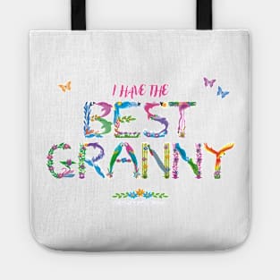 I have the best Granny - tropical wordart Tote