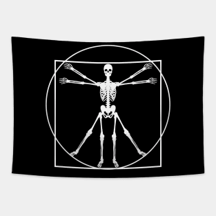 Vitruvian Bones Tapestry