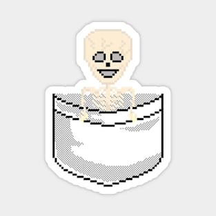 Pixel Pocket Skeleton Magnet