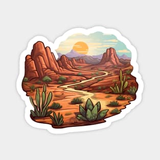 Southwest Desert Scene Magnet