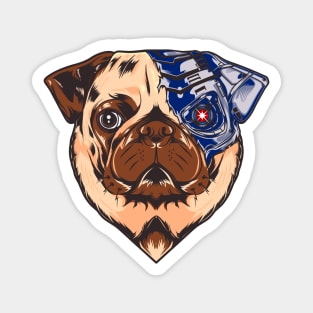 Mecha Pug Love Magnet