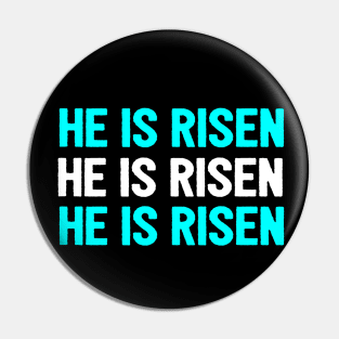 He Is Risen Cool Inspirational Easter Christian Pin