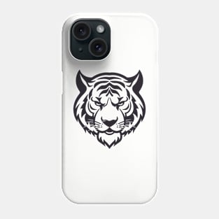 Tiger head black and white Phone Case