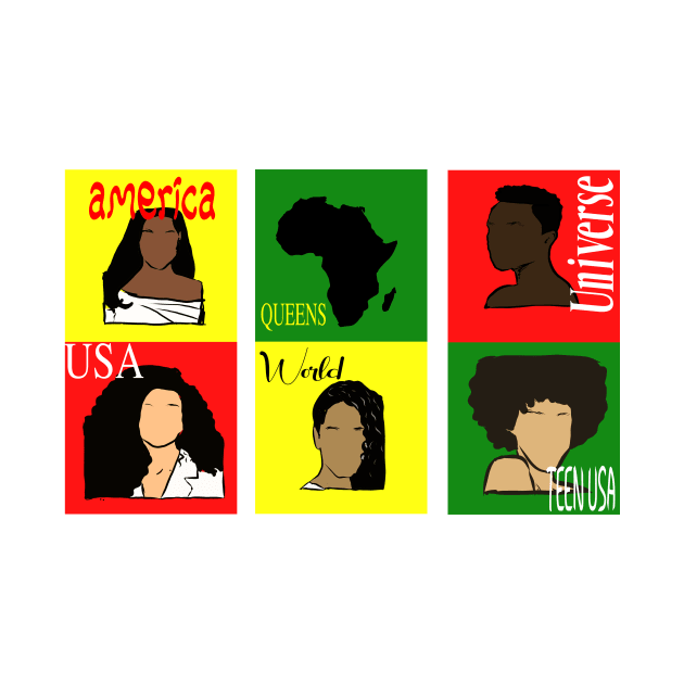 Pageant Queens, Black History Month Design by Cargoprints