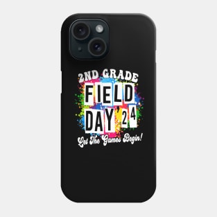 2nd Grade Field Day 2024 Let The Games Begin Kids Teachers Phone Case