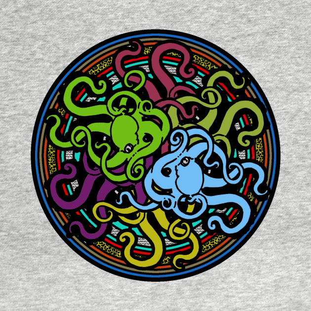 Download Octopus Mandala - Tentacles of Madness - Octopus - T-Shirt ...