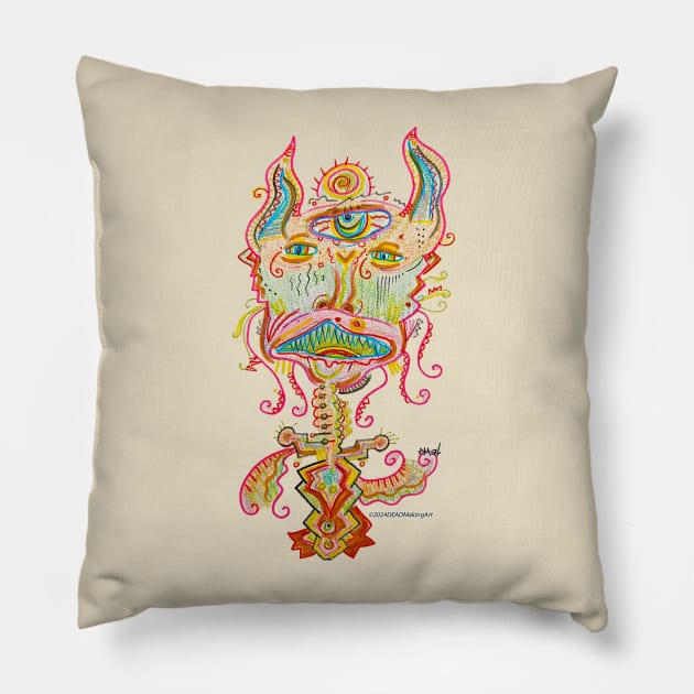 Tropical Trevor Pillow by DEAD and Making Art 