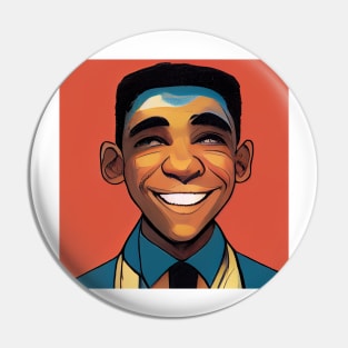 Barack Obama | President of the United States | Comics style Pin