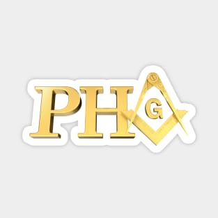 Prince Hall Mason PHA Masonic Freemason Magnet