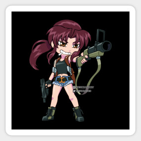 Revy Black Lagoon Revy Pin Teepublic Revy Black Lagoon Revy Pin Teepublic