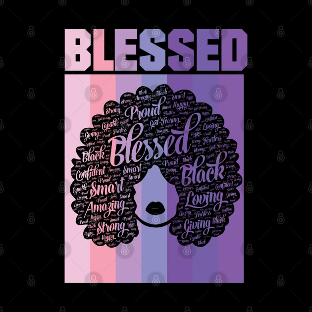 Blessed Words in Afro Christian Religious by blackartmattersshop