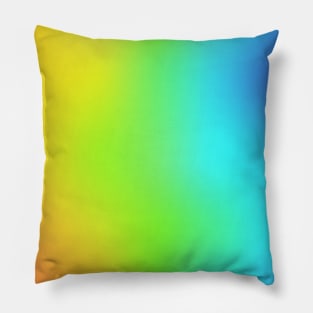 Orange Fades to Blue | Reggae | Rainbow | Colorful | Summer Pillow