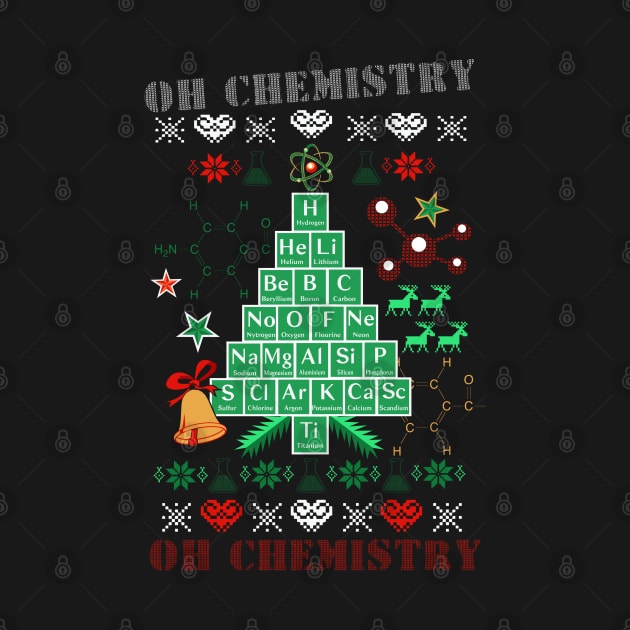 Oh Chemistree Chemistry Funny Ugly Christmas Sweater by interDesign