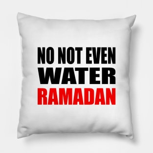 No Not Even Water Ramadan Pillow