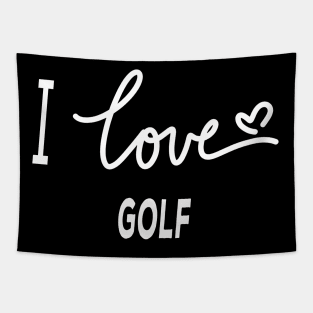 I Love Golf Tapestry