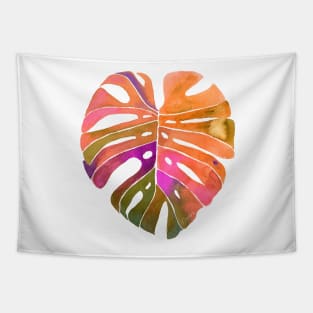 Swiss Cheese Monstera - Rainbow Tapestry