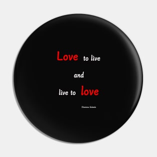 Saying about love , font colour Pin