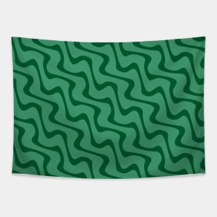 Emerald Zig Zag Tapestry