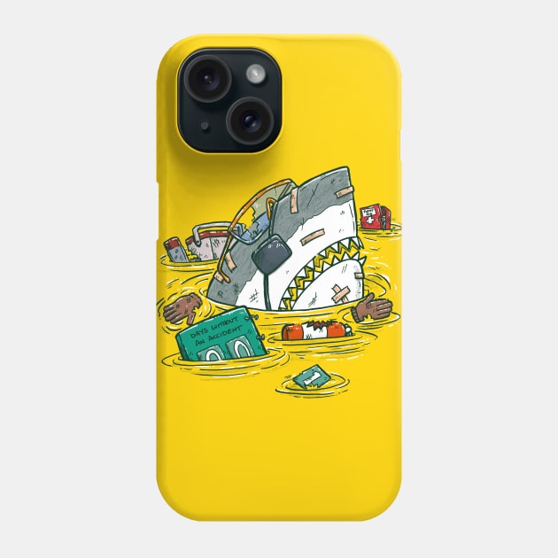 Safety Third Shark Phone Case by nickv47