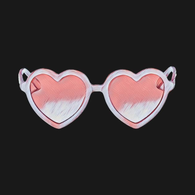 Heart Shaped Sunglasses by BloomingDiaries