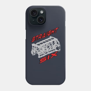 Engine Block Straight 6 (Red) Phone Case