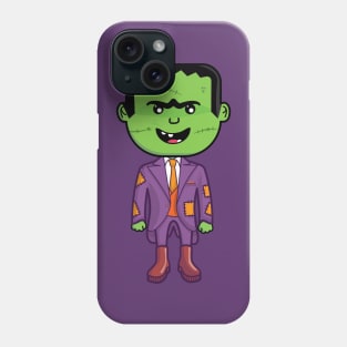 Cute Frankenstein dressed for Halloween Party Phone Case