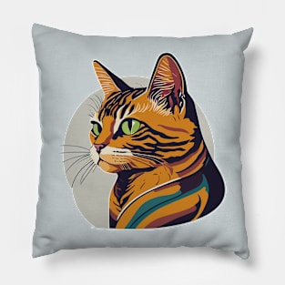 Cute Tabby Cat Pillow