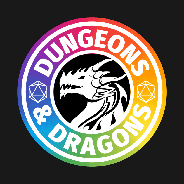 Dungeons & Dragons Logo Rainbow by Street Cat