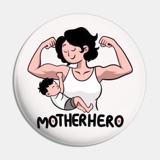 Mom is a superhero - funny t-shirt for mother's day Pin