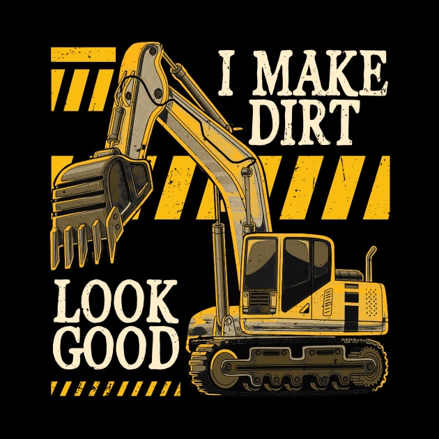 Dirt Diggers Unique Tee Celebrating the Art of Excavation Work by Northground