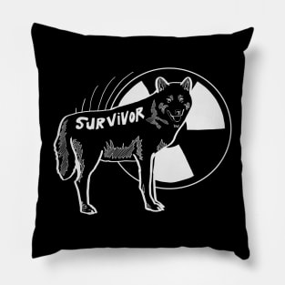 Radioactive "Nuclear Wolf" Survivor Pillow