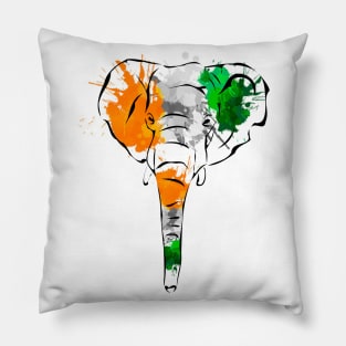 Ivory Coast National day Elephant Africain Pillow