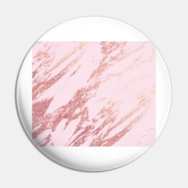 Pastel pink rose gold Pin by marbleco