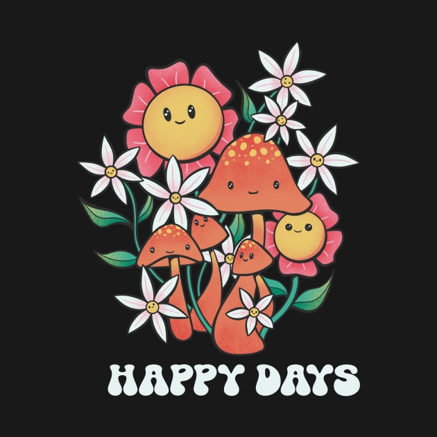 Happy Days Flowers & Shrooms by JBeasleyDesigns