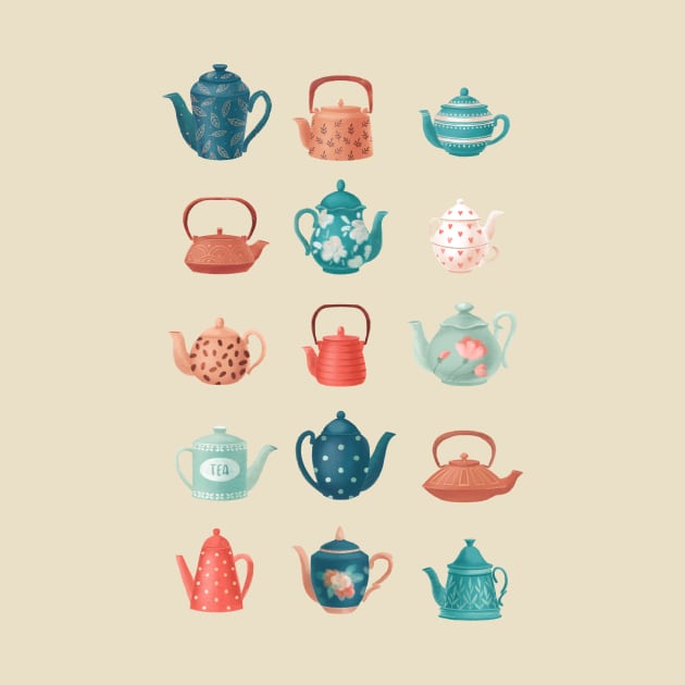 Tea Pots by Elena Amo