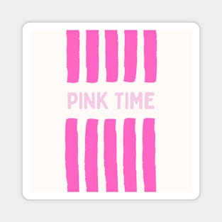 Pink time Magnet