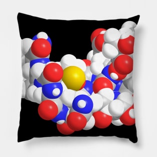 Alpha Endorphin Molecule Chemistry Pillow