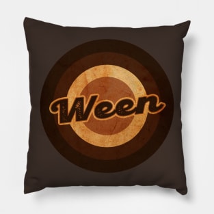 ween rock vintage Pillow