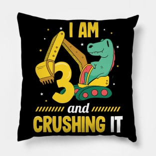 Im 3 And Crushing It Pillow