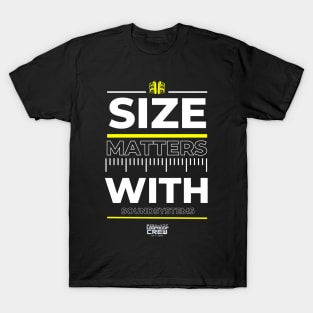 Size Matters Fishing Tee Shirt in Adult Unisex T-shirt Sizes in